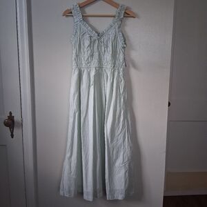 Old Navy Light Green Stripe Dress